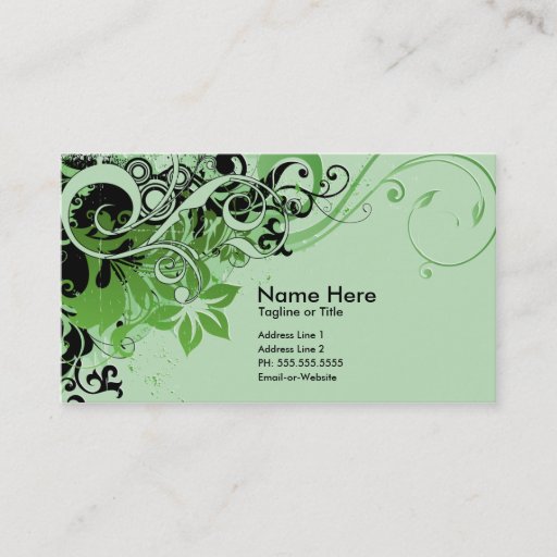 Customizable summer hi-fi business card templates