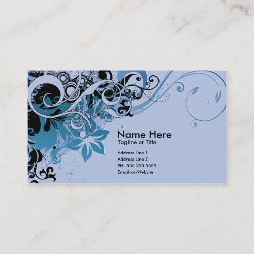 summer hi-fi business card template