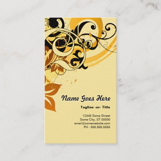 Customizable summer hi-fi business card