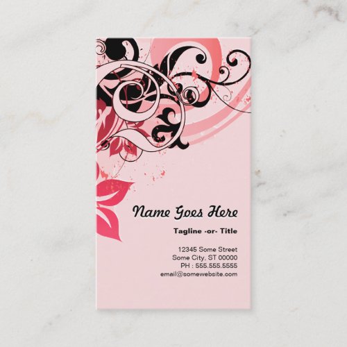 summer hi-fi : soft pink business card