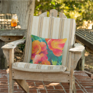 Summer Hibiscus Garden Pillows