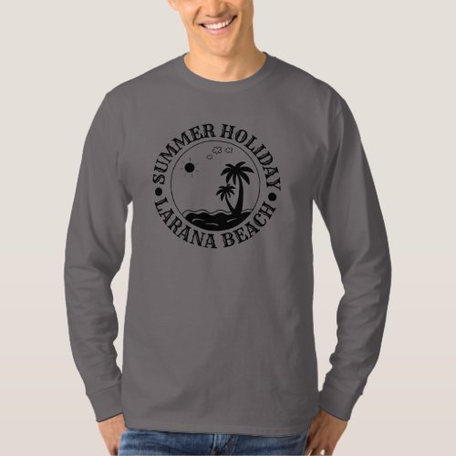Summer holiday beach ocean trees gift modern T_Shirt