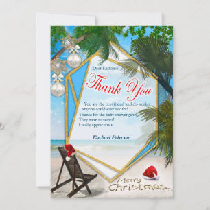 Summer Holiday Christmas Thank You