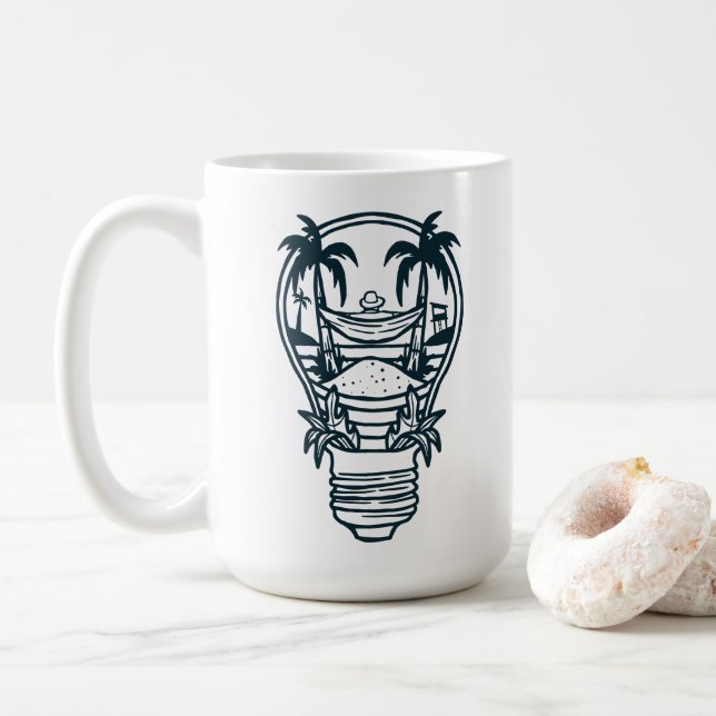 Summer Holiday Theme Coffee Mug (With Donut)