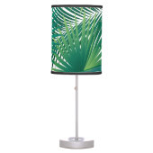 Summer Holiday Tropical Palm tree Green leafs Table Lamp (Front)