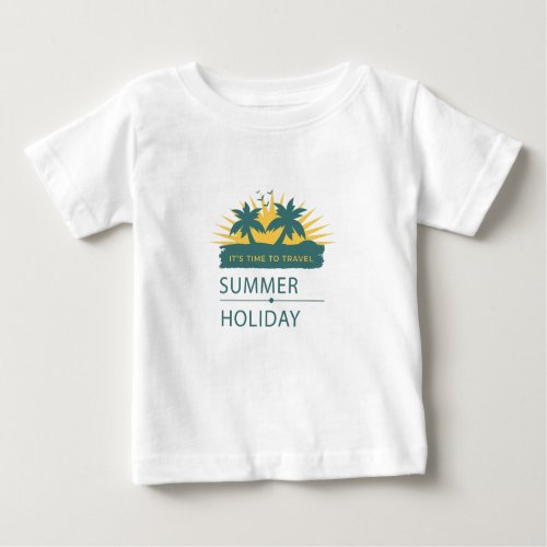Summer Holiday Vacation Landscape Baby T_Shirt
