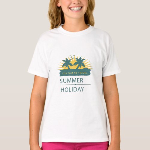 Summer Holiday Vacation Landscape T_Shirt