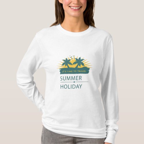 Summer Holiday Vacation Landscape T_Shirt