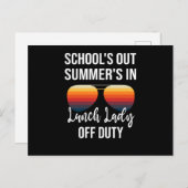 Summer Holidays Graduation Lunchtime School Lunch Postcard (Front/Back)