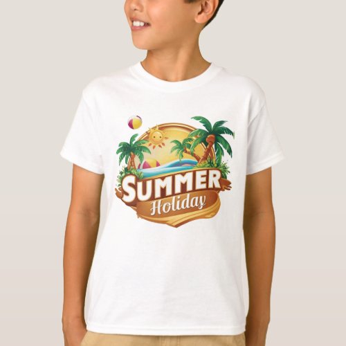 Summer Holidays Picnic  Party  T_Shirt