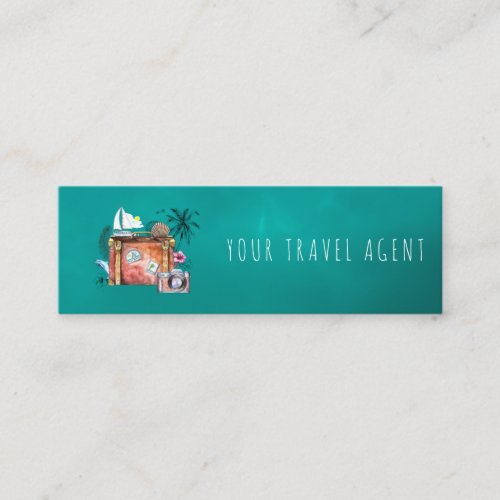 Summer holidays travel agent business cards