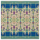 Summer Hollyhocks Fabric