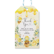 Summer Honey Bee Yellow Flower Baby Shower Favors Gift Tags