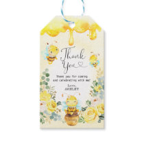 Summer Honey Bee Yellow Flower Baby Shower Favors Gift Tags