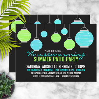 Summer Housewarming Patio Party Invitation