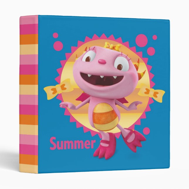 Summer Hugglemonster 1 3 Ring Binder (Front/Spine)
