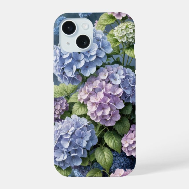 Summer Hydrangea Garden Iphone Case (Back)