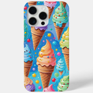 Summer Ice Cream Cone Collection iPhone 15 Pro Max Case