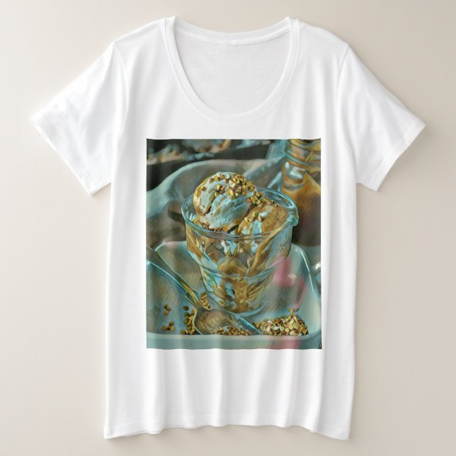 Summer ice cream cone plus size T-Shirt (Design Front)