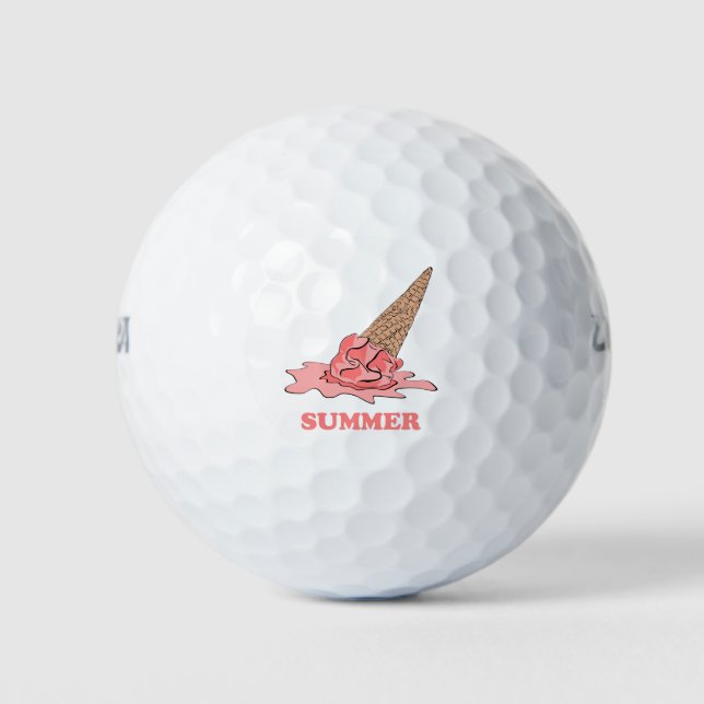 Summer Ice Cream Golf Balls (Front)