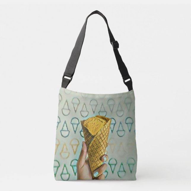 Summer ice cream lovers crossbody bag (Front)