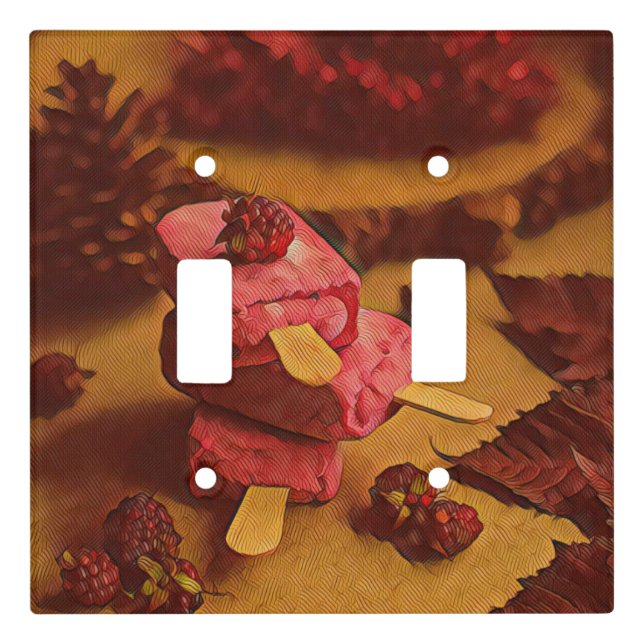 Summer ice cream lovers light switch cover (Front)