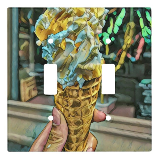 Summer ice cream lovers light switch cover (Front)