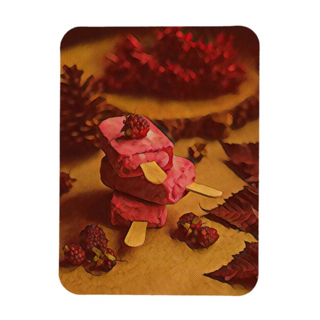 Summer ice cream lovers magnet (Vertical)