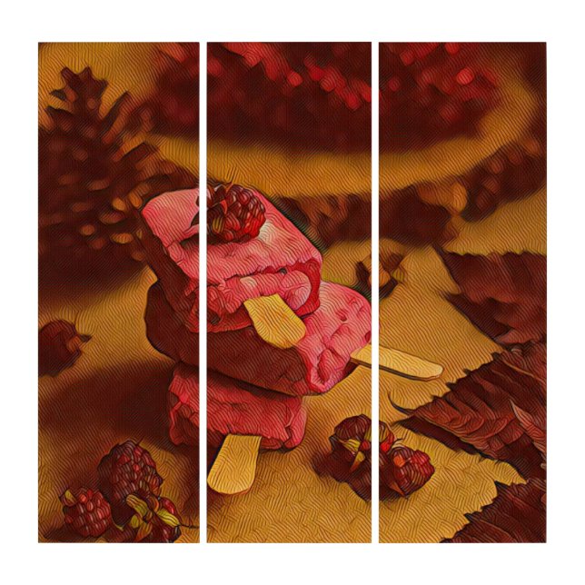 Summer ice cream lovers triptych (Front)