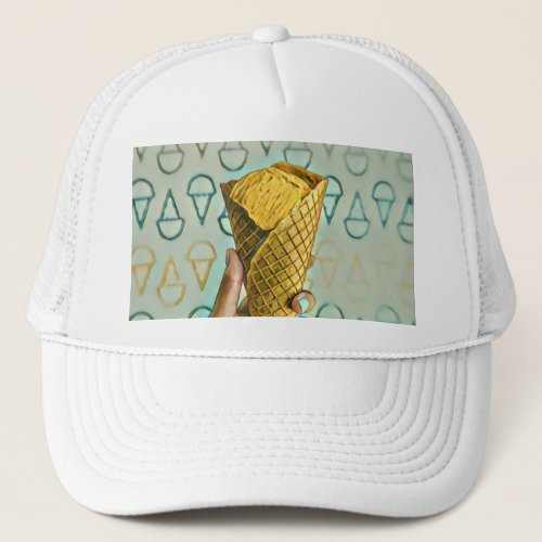 Summer ice cream lovers trucker hat