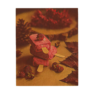 Summer ice cream lovers wood wall art