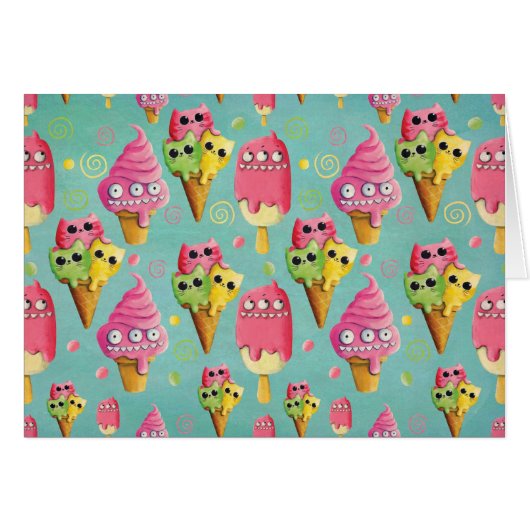Summer Ice Cream Mix Cards (Front Horizontal)