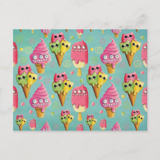 Summer Ice Cream Mix Postcard