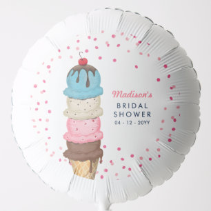 Summer Ice Cream Modern Bridal Shower Balloon