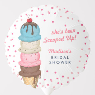 Summer Ice Cream Modern Bridal Shower Balloon