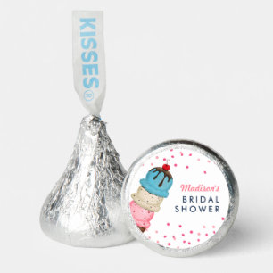 Summer Ice Cream Modern Bridal Shower Thank You Hershey®'s Kisses®