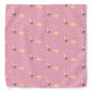 Summer Ice Cream Pattern Bandana