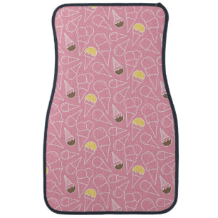 Summer Ice Cream Pattern Car Mat