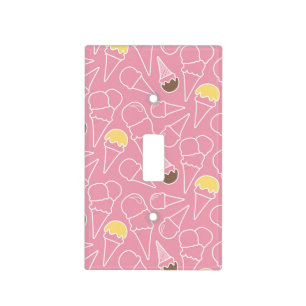 Summer Ice Cream Pattern Light Switch Cover