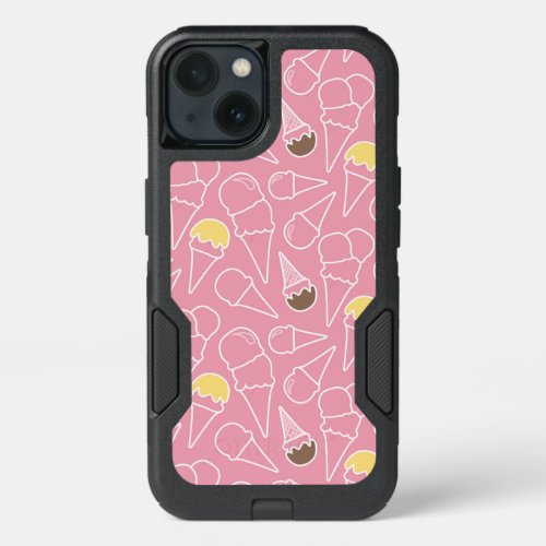 Summer Ice Cream Pattern iPhone 13 Case