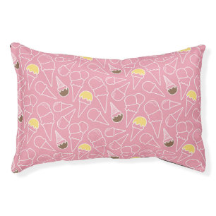 Summer Ice Cream Pattern Pet Bed