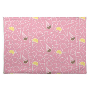 Summer Ice Cream Pattern Placemat