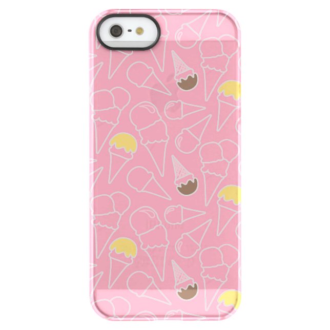 Summer Ice Cream Pattern Uncommon iPhone Case (Back)