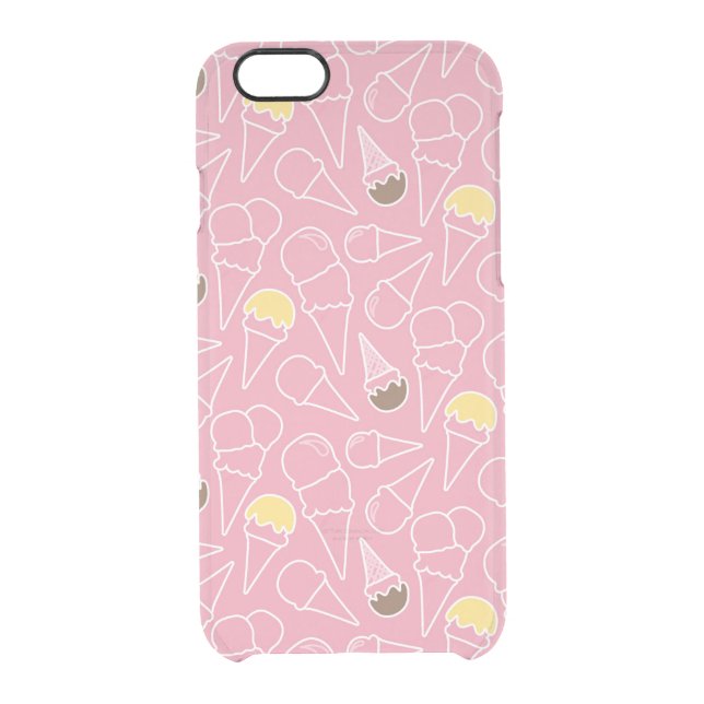 Summer Ice Cream Pattern Uncommon iPhone Case (Back)