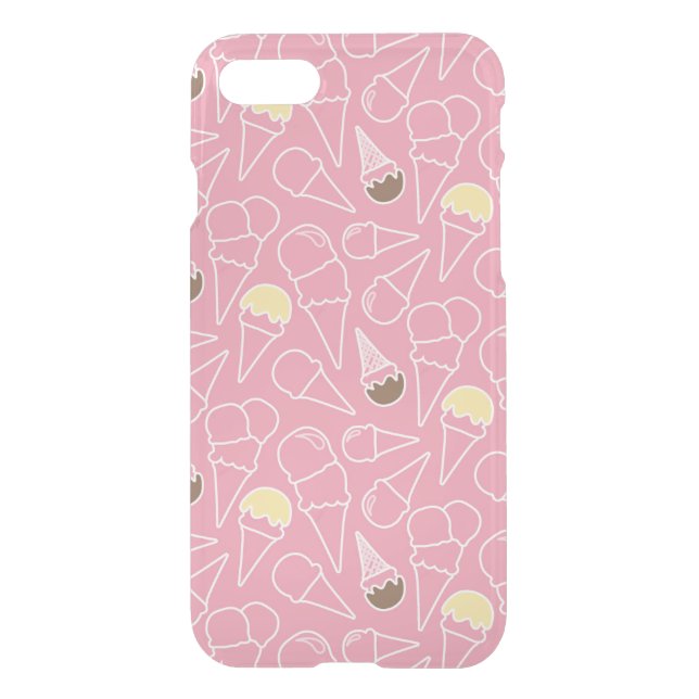 Summer Ice Cream Pattern Uncommon iPhone Case (Back)