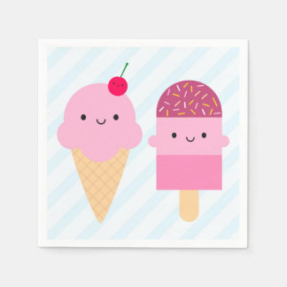 Summer Ice Cream Treats Napkins