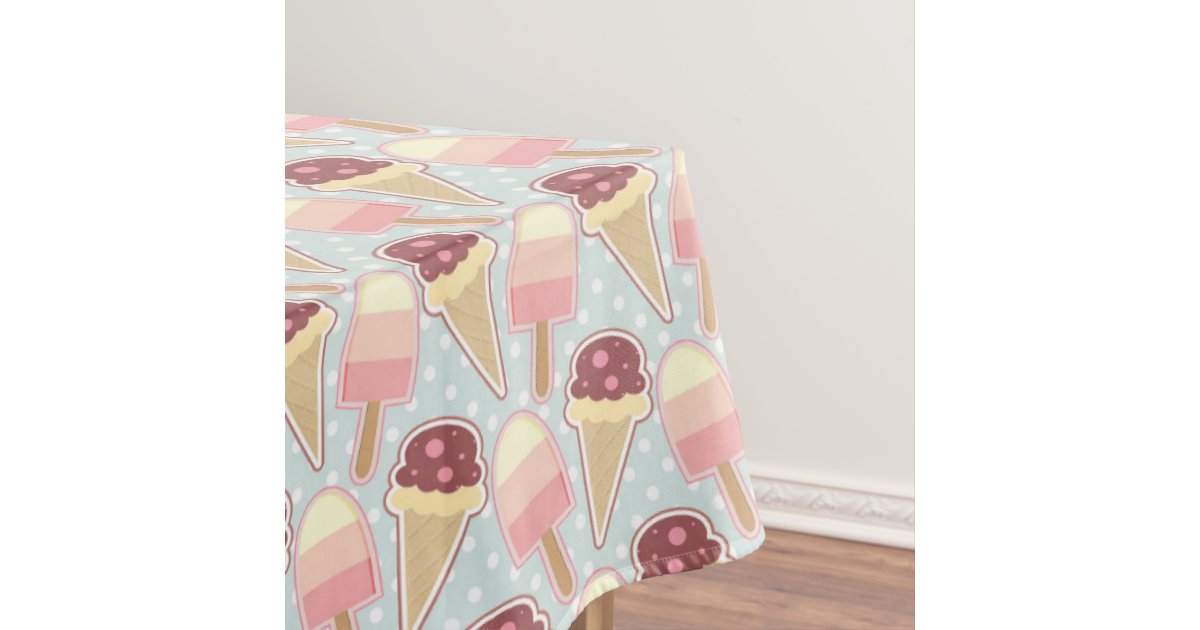 Summer Ice Creams Tablecloth Zazzle