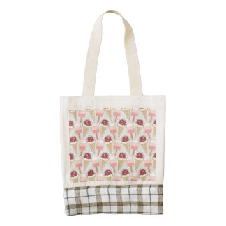 Summer Ice Creams Zazzle HEART Tote Bag