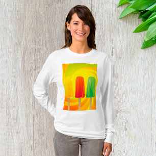 Summer Ice Pops Trio Bright Popsicles T-Shirt