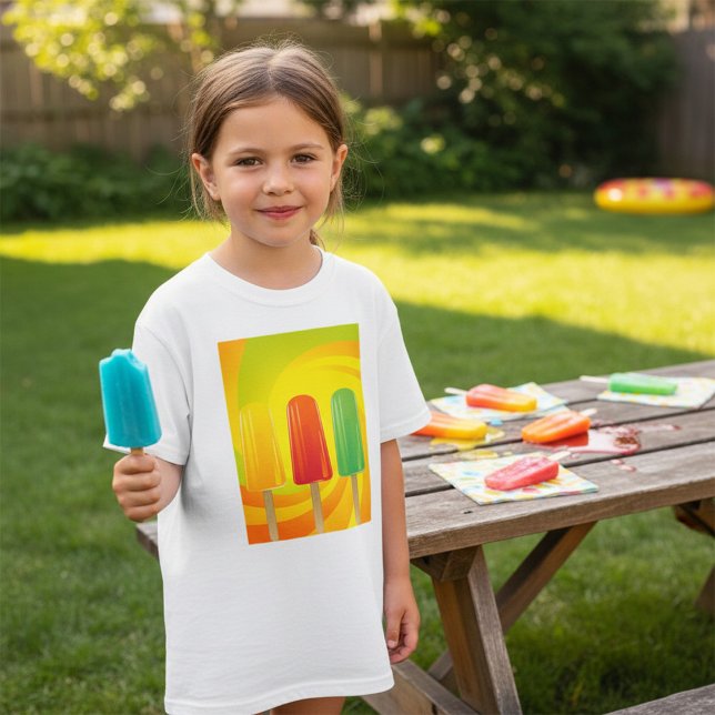 Summer Ice Pops Trio Bright Popsicles T-Shirt (Creator Uploaded)